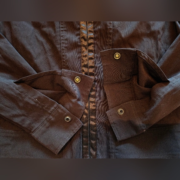 NWOT; MEXX Vintage Bomber Jacket; Black; Size 8; Great Zipper Detail; Snap Cuffs - Picture 14 of 16